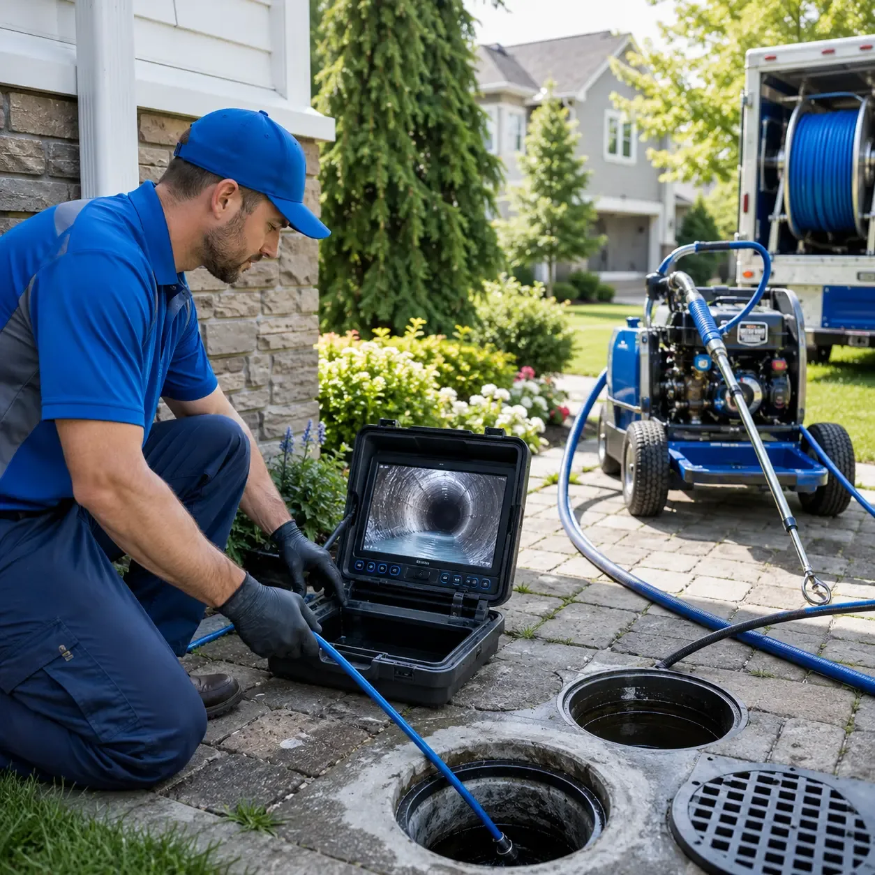 Outdoor drain cleaning professionals serving Mission, TX